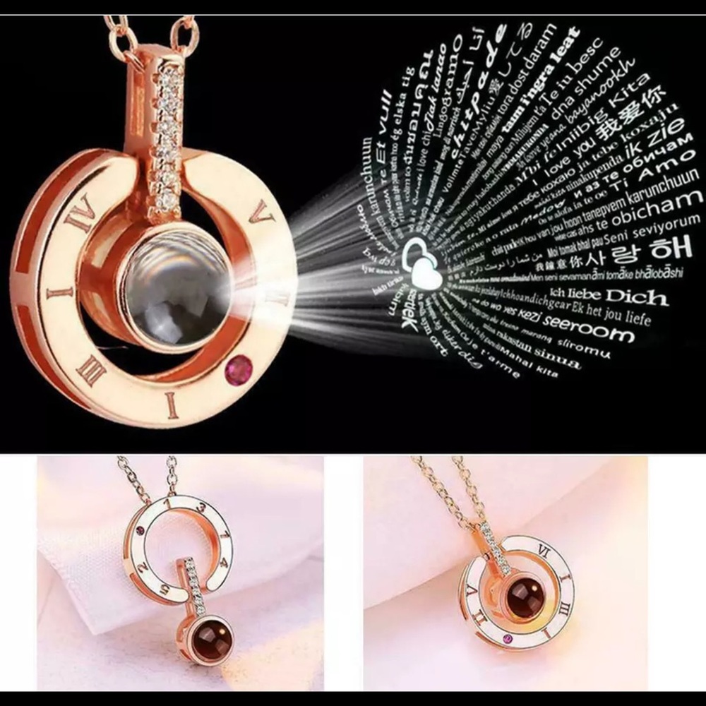 I love you in 100 languages necklace